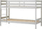 ECO Comfort stapelbed 90x200 cm met lattenbodem, Duif Grijs, ECO-gecertificeerd FSC-hout, Massief Grenenhout, Lak op Waterbasis, Gemaakt in de EU, 10 jaar Fabrieksgarantie