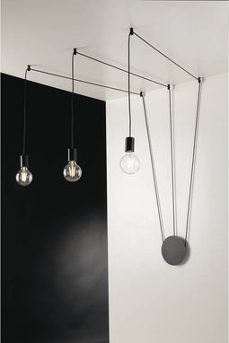 ECO-Light I-HABITAT-PL3 NER Wandlamp E27 Zwart