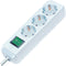 Eco-Line stekkerdoos met schakelaar 3-voudig wit 3m H05VV-F 3G1,5