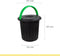 Eco Solution, Afvalemmer met Handvat 16L - Prullenbak met Deksel voor Afvalscheiding - Groen/Geel - Afvalscheidingprullenbakken - Recycle – Afvalbak - Vuilnisbak – Vuilnisemmer – Sorteerafvalemmer - Kantoor – Keuken