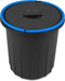 Eco Solution, Afvalemmer met Handvat 25L - Prullenbak met Deksel voor Afvalscheiding - Blauw/Geel - Afvalscheidingprullenbakken - Recycle – Afvalbak - Vuilnisbak – Vuilnisemmer – Sorteerafvalemmer - Kantoor – Keuken