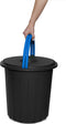 Eco Solution, Afvalemmer met Handvat 25L - Prullenbak met Deksel voor Afvalscheiding - Blauw/Geel - Afvalscheidingprullenbakken - Recycle – Afvalbak - Vuilnisbak – Vuilnisemmer – Sorteerafvalemmer - Kantoor – Keuken