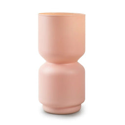 Eco vaas 'funny x' mat roze h25 d12 cm