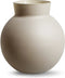 Eco vaas met kraag 'hooper' mat grijs h19 d19 cm