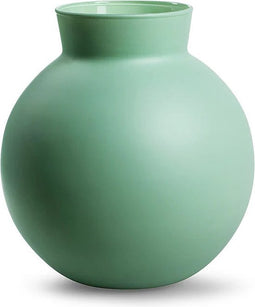 Eco vaas met kraag 'hooper' mat groen h22 d22 cm