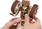 Eco Wood Art 3D Mechanische Puzzel Tractor Belarus 82.3 met Ploeg (Plow), 3892, 36,2x11,8x15,6cm