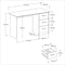 Bureau Droit 3 tiroirs L121 cm - Infinity