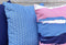 Sierkussen decoratie kussen Chain 45 x 45 cm blauw wit