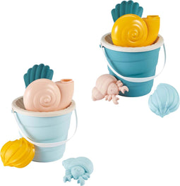 Ecoiffier Emmerset met Schelpdieren Zandvormen, 6dlg.