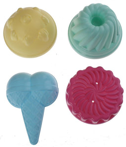 écoiffier Gebakjes En Ijsjes Zandvormpjes 4 Stuks