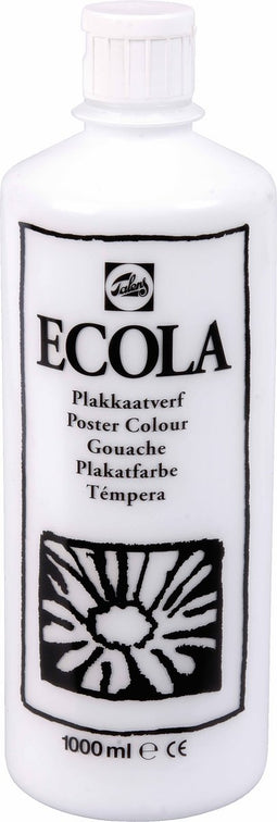Ecola plakkaatverf 100 Wit 1000ML