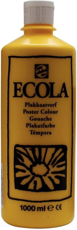 Ecola plakkaatverf 200 Geel 1000ML