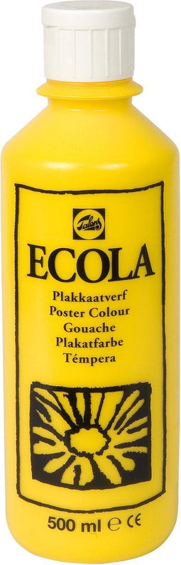 Ecola plakkaatverf 200 Geel 500ML