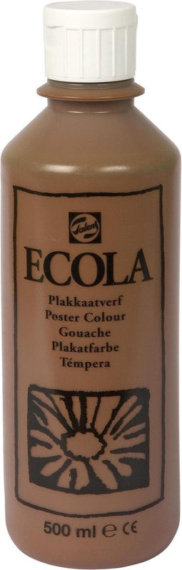 Ecola plakkaatverf 400 Brown 500ML