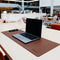 ECOMAT Vegan lederen bureau onderlegger bureau mat met draadloos oplader