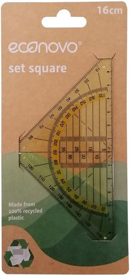 Econovo geodriehoek | plastic | 16 cm