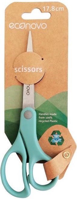 Econovo schaar | 18 cm | blauw | op blister