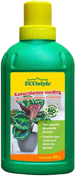 ECOstyle Kamerplanten Voeding - Voor Meer Bloemknoppen en Groene Bladeren - Geschikt voor alle Kamerplanten - 500 ML