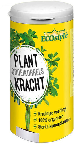 ECOstyle PlantKracht Korrels 100% Organisch - Krachtige Voeding voor Kamerplanten - Sterker en Weerbaarder Planten - 100 GR