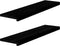vidaXL - Traptreden - 2 - st - 100x30x2 - cm - massief - eikenhout - donkerbruin