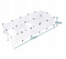 Woltu Opvouwbare Speelkooi voor Kleine Huisdieren - Wit - 175 x 75 x 35 cm