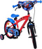 Spider-Man Kinderfiets - 16 inch - Handrem en Zijwieltjes - Rood