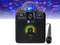 N-GEAR Disco Block 410 - Bluetooth Speaker - Karaoke Set met RGB LED Discobol - Zwart (2 microfoons)