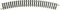 N Fleischmann rails (zonder ballastbed) 22223 Gebogen rails 30 ° 261.8 mm 12 stuk(s)