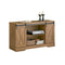 SoBuy FSB60-BR - Onderkast - Bruine Buffetkast met Schuifdeur en Wielen - 120 x 40 x 70 cm
