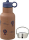 Fresk Thermosfles - 350 ml - RVS Waterfles - Lekvrije Drinkfles voor Kinderen - Koude en Warme Dranken - BPA-vrij - Onbreekbaar - Inclusief 2 Doppen - Thermosbeker - Drinkbeker - Bruin - Lion