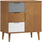 vidaXL - Dressoir - MOLDE - 76,5x40x80 - cm - massief - grenenhout - bruin