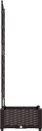 vidaXL - Tuinbak - met - Trellis - Bruin - 40x40x125,5 - cm