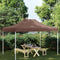 vidaXL - Partytentdak 270 g/m² - 410 x 280 cm - Bruin