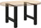 vidaXL - Salontafelpoten - 2 - st - 60x(42-43) - cm - staal - zwart