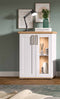 Furnilux Verona - Vitrinekast - Tijdloos design - Eiken - 37x64x88cm