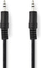 Nedis Stereo-Audiokabel - 3,5 mm Male - 3,5 mm Male - Vernikkeld - 1.50 m - Rond - Zwart - Label