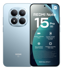 Redmi Note 15 Pro 5G - Smartphone - 12GB RAM - 512GB opslag - Blauw