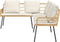 vidaXL - L-vormige - Bank - Natuurlijk - 231x173x78 - cm - Poly - Rattan