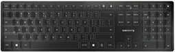 Cherry KW 9100 Slim - Draadloos Toetsenbord - AES-128 Versleuteling - Zwart