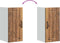 vidaXL - Keukenwandkast - Lucca - bewerkt - hout - oud - houtkleurig