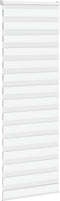 vidaXL - Zebra - rolgordijn - 75x230 - cm - stofbreedte - 70,9 - cm - polyester - wit