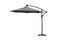Feelfurniture Toscano Zweefparasol Donkergrijs – Banana Parasol met LED-Verlichting en Hoes – Ø300