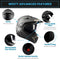 Cross Motorhelm Off-road Zwart Dubbel Vizier