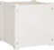 vidaXL - Plantenbakken - 2 - st - 40x40x40 - cm - massief - grenenhout - wit