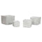Grondlegger Home ESPRIT Grijs Magnesium 37 x 37 x 31,5 cm (4 Stuks)