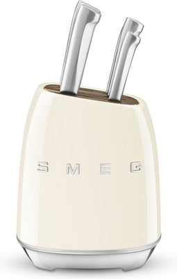 SMEG KBSF02CR - Messenblok - Inclusief 6 hoogwaardige messen - Crème