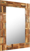 vidaXL - Wandspiegel - 60x90 - cm - massief - gerecycled - hout