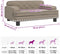 vidaXL - Hondenmand - 70x45x30 - cm - kunstleer - cappuccinokleurig