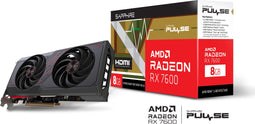 Sapphire RX 7600 - Grafische kaart - 8GB GDDR6 - HDMI DisplayPort