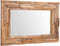 vidaXL - Decoratieve - spiegel - rechthoekig - 90x60 - cm - teakhout